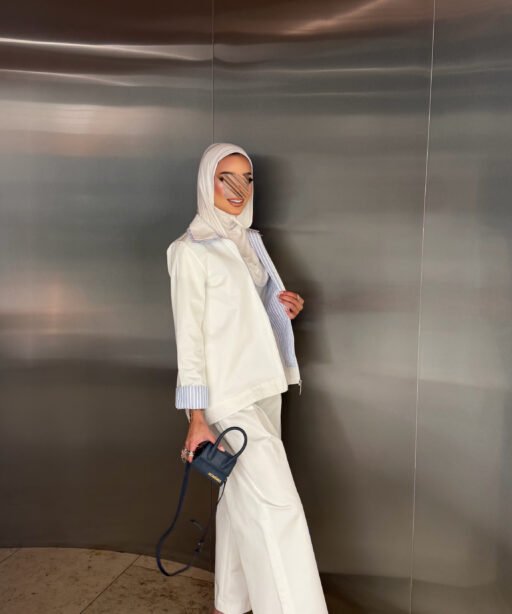 White jeans set