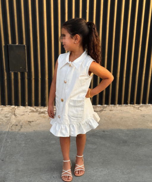 White shell dress
